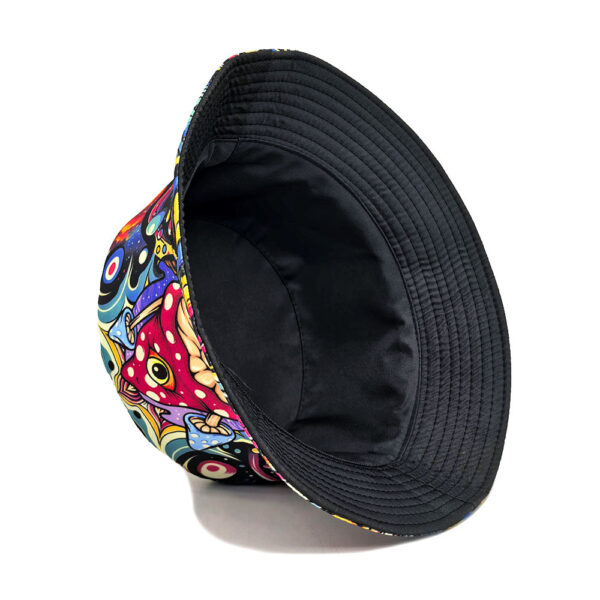 Wholesale Trendy Mushroom Cartoon Print Bucket Hat for Outdoor Sun Protection Casual Wear