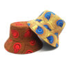 Wholesale Rhinestone Double Sided Flower Bucket Hat Sun Protection Fashion Accessory Gift