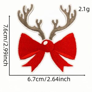 Christmas bow cloth patch 2 #