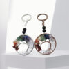 oly-6537cd4699c1e7dfa6139cd5b04c830a Wholesale Trendy Colorful Tree of Life Keychain Handmade Volcanic Stone Car Key Accessory Gift