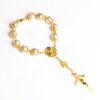 oly-654c67f14ac5159bc967425fbe88a791 Wholesale Cross Bead Bracelet Gold Silver Glass Pearl Fashion Accessory