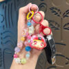 Wholesale Astronaut Beaded Liquid Bottle Keychain Acrylic Car Key Accessory Gift