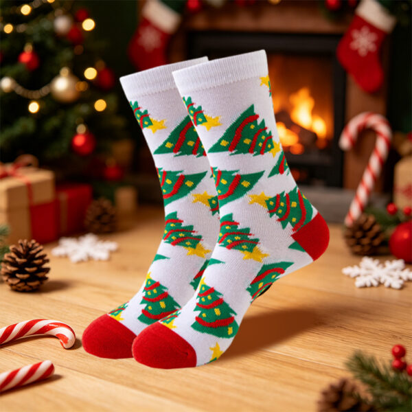 oly-65720aff4f4cd89a3e9569cde51a6d98 Wholesale Stylish Christmas Socks for Women Cartoon Santa Reindeer Snowman Mid Calf Holiday Fashion Accessory