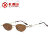 Wholesale Oval Frame Sunglasses Gold Tone Trendy Fashion Accessory Gift Boutique