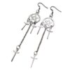 Wholesale Gothic Star Dagger Earrings European Style Metal Jewelry for Everyday Wear