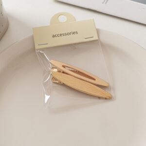 9# thin oval-real/empty-Gold -6cm