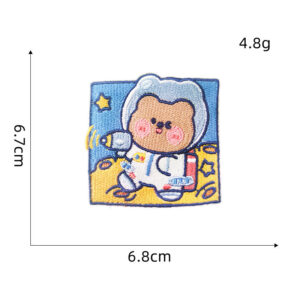 Space Bear cloth stickers-19#* Hot Melt Adhesive cloth stickers