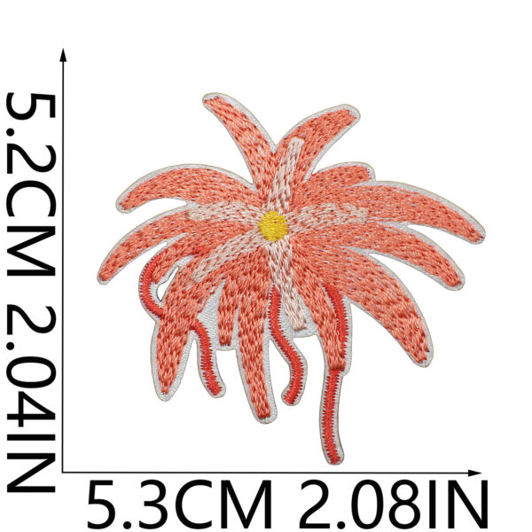 oly-65c93ed4275aa1a9b632c07dc6a7bd1d Wholesale Stylish Red Leaf Embroidery Patches Polyester Thread DIY Clothing Decoration Resale