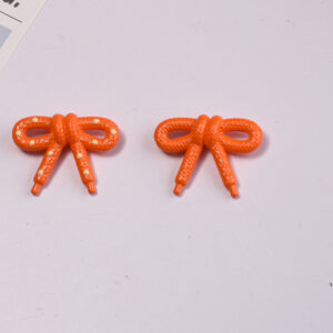 Orange single-sided bow tie