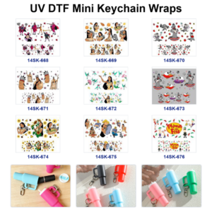 Wholesale 2/4/8pcs Classic Cartoon Character Print Mini Cup Keychain Sticker OLY Exclusive
