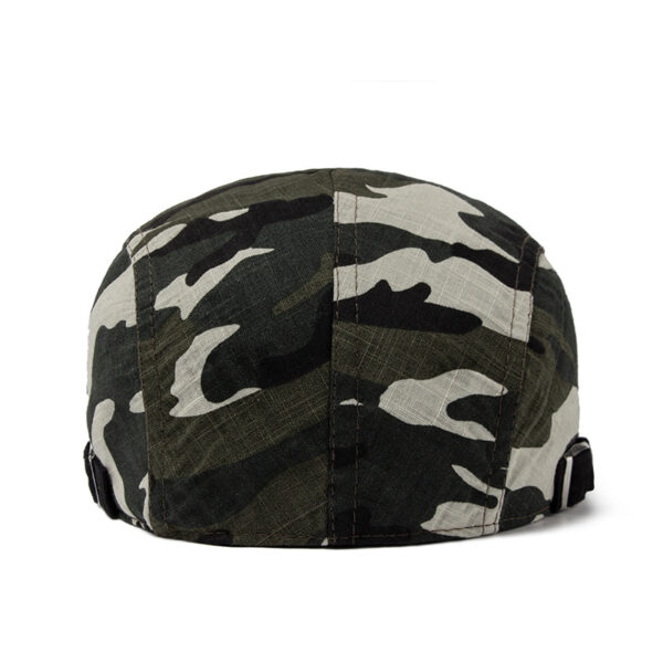 Wholesale Stylish Khaki Beret Summer Sunscreen Adjustable Cotton Linen Hat Boutique Resale