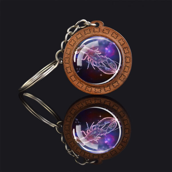 Wholesale Retro Zodiac Keychain Trendy Car Key Accessory for Gift or Resale