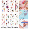 oly-65e77eaa0edad7d928cf10b146c8d160 Wholesale 2/8/16pcs Spring Living Series UV DTF Pen and Bookmark Stickers