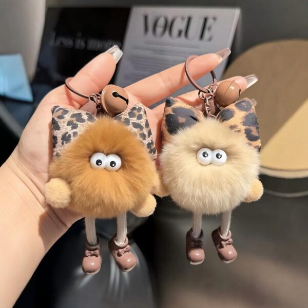 oly-65f442ae37317b16b59d637e19214527 Wholesale Cute Rex Rabbit Fur Bag Charm Fashion Accessory for Backpacks and Keychains