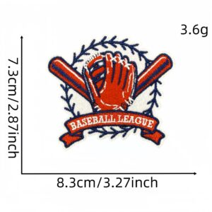 Cartoon baseball cloth sticker 1 #