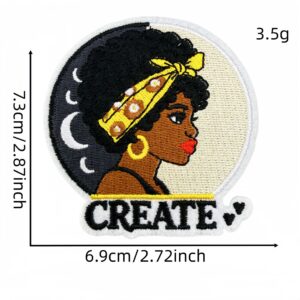 Black girl applique 13#