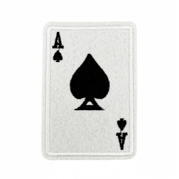 oly-661c333f652678eacb284233a1217468 Wholesale Embroidered Cloth Patch Ace of Spades Playing Card Design Decorative Fashion Accessory