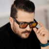 Wholesale Trendy Square T Shape Sunglasses UV400 Black Frame Grey Lens Fashion Accessory Boutique Resale