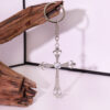 Wholesale Silver Cross Alloy Key Ring Boutique Jewelry Accessory for Women
