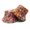 oly-662dbbcf7bb11bc3347350c6bbe8b48d Wholesale Floral Digital Print Bucket Hat Trendy Sun Protection Hat for Gift or Resale
