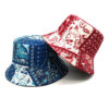 Wholesale Geometric Printed Bucket Hat Sun Protection Outdoor Hat Fashion Accessory for Daily Wear