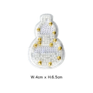 Platinum gourd bead