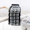 oly-666880fad67700c3a58a606392621419 Wholesale Women's Cotton Black White Striped Anti slip Mid calf Socks Winter Fashion Accessory