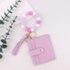 oly-66779a21f336f78c0e50c16ca57eab11 Wholesale Cross Design Silicone Keychain - Pink Charm Key Ring Fashion Accessory Gift