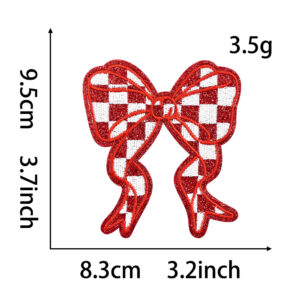 Back hot melt glue *red* bow