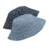 oly-667eaf1e70a55644825e0f962f105d0a Wholesale Chic Leopard Print Denim Fisherman Hat Sun Protection Bucket Hat for Everyday Use Fashion Accessory