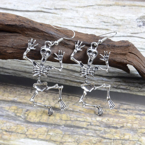 Wholesale Halloween Skull Pendant Earrings Trendy Fashion Accessory Gift Boutique Resale