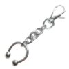 Wholesale Niche Design Horseshoe Keychain Alloy Couple Gift Bag Charm