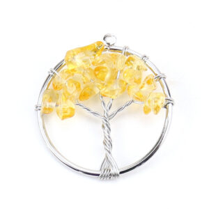 Silver + citrine (synthetic))—3cm