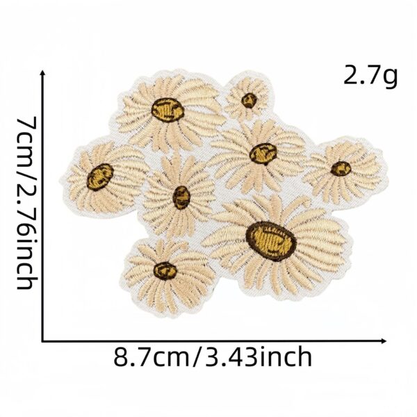 Wholesale Cartoon Flower Embroidered Patch Decorative Accent for Clothing Fashion Accessory Gift