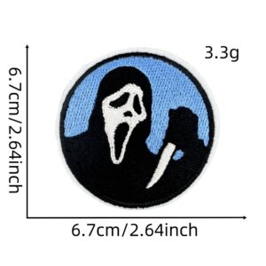 Skull cloth sticker 6#