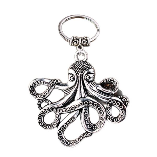 oly-66f03f496e6d84f59824ec403ac9ea38 Wholesale Trendy Octopus Keychain Pendant Alloy Metal Fashion Accessory for Resale