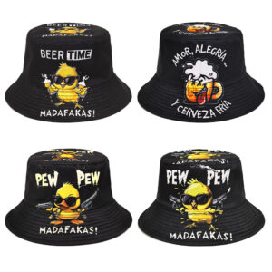 Wholesale Chic Printed Bucket Hat Sun Protection Fashion Accessory for Resale