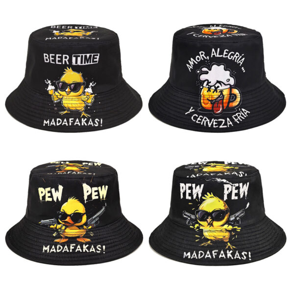 Wholesale Chic Printed Bucket Hat Sun Protection Fashion Accessory for Resale