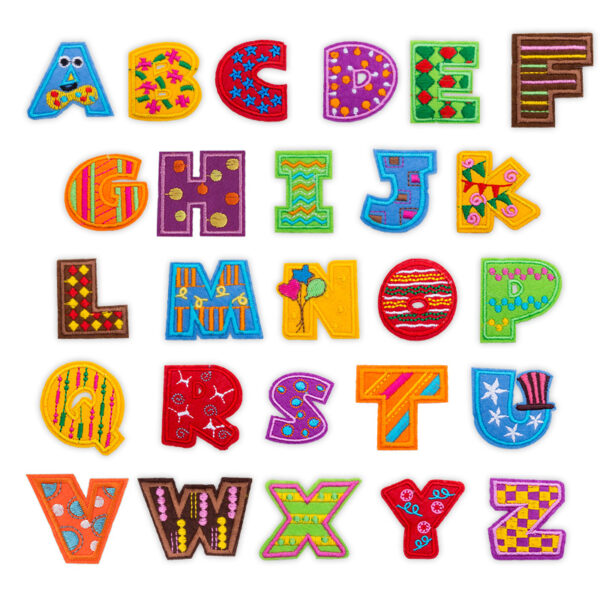 oly-67074266c208e3396edab5d4616af29f Wholesale Yarn Cloth Embroidered Letter Patches - Fashion Craft Supply for Clothing Resale