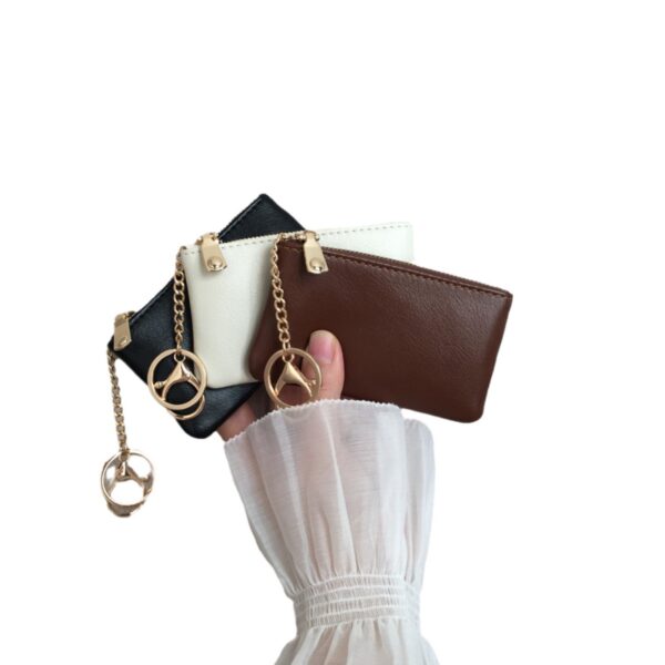 oly-67139f28eabe8c5bda15705a6d24e506 Wholesale Retro PU Key Bag Women's Card Holder Zipper Coin Purse Car Key Holder Lipstick Case