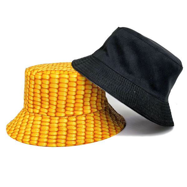 oly-672b2dc242577389c9534d6f328a90f9 Wholesale Corn Pattern Reversible Bucket Hat Trendy Sun Protection Hat for Everyday Use and Gift