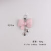 Wholesale Trendy Blue Plaid Bow Silicone Keychain Bag Charm Decorative Accessory Gift