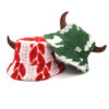 Wholesale Plush Horn Bucket Hat Funny Christmas Design Women's Party Hat