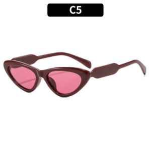 C5-burgundy frame red film