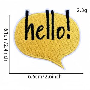 Hello hello cloth sticker 5#