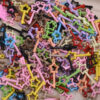 oly-67c213270770e94cf716f7c215d33506 Wholesale Five Pointed Star Pendant Keychain Charm DIY Phone Chain Car Key Accessory Gift