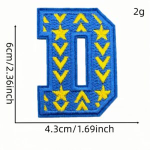 Letter cloth patch d