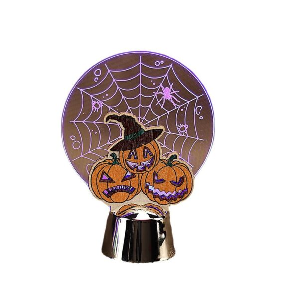 Wholesale Halloween Acrylic Pumpkin Night Light Decorative Accent Gift for Party