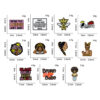 Wholesale Polyester Embroidered Patches Leopard Print Afro Girl for Shoes Hats DIY Accessory