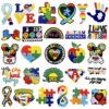 oly-67fb98c98672cef8ce5cf10c47792091 Wholesale Colorful Puzzle Embroidery Autism Awareness Cloth Patch Iron-On Craft Supply
